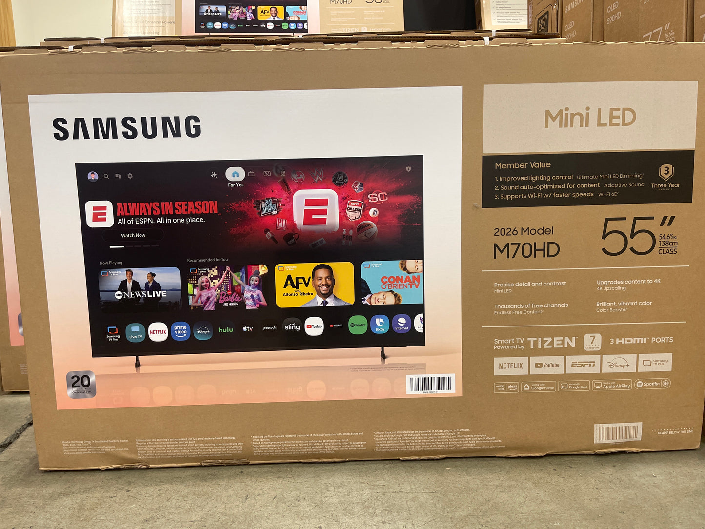 Samsung Mini LED 55” TV