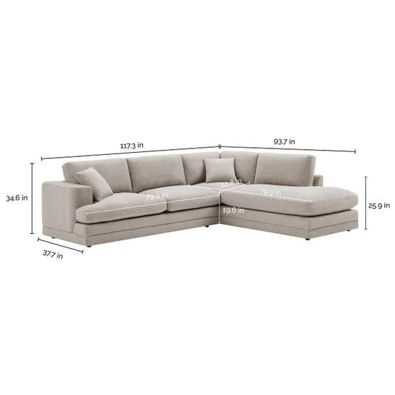 2 PC Modern Sectional