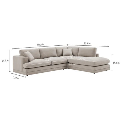 2 PC Modern Sectional