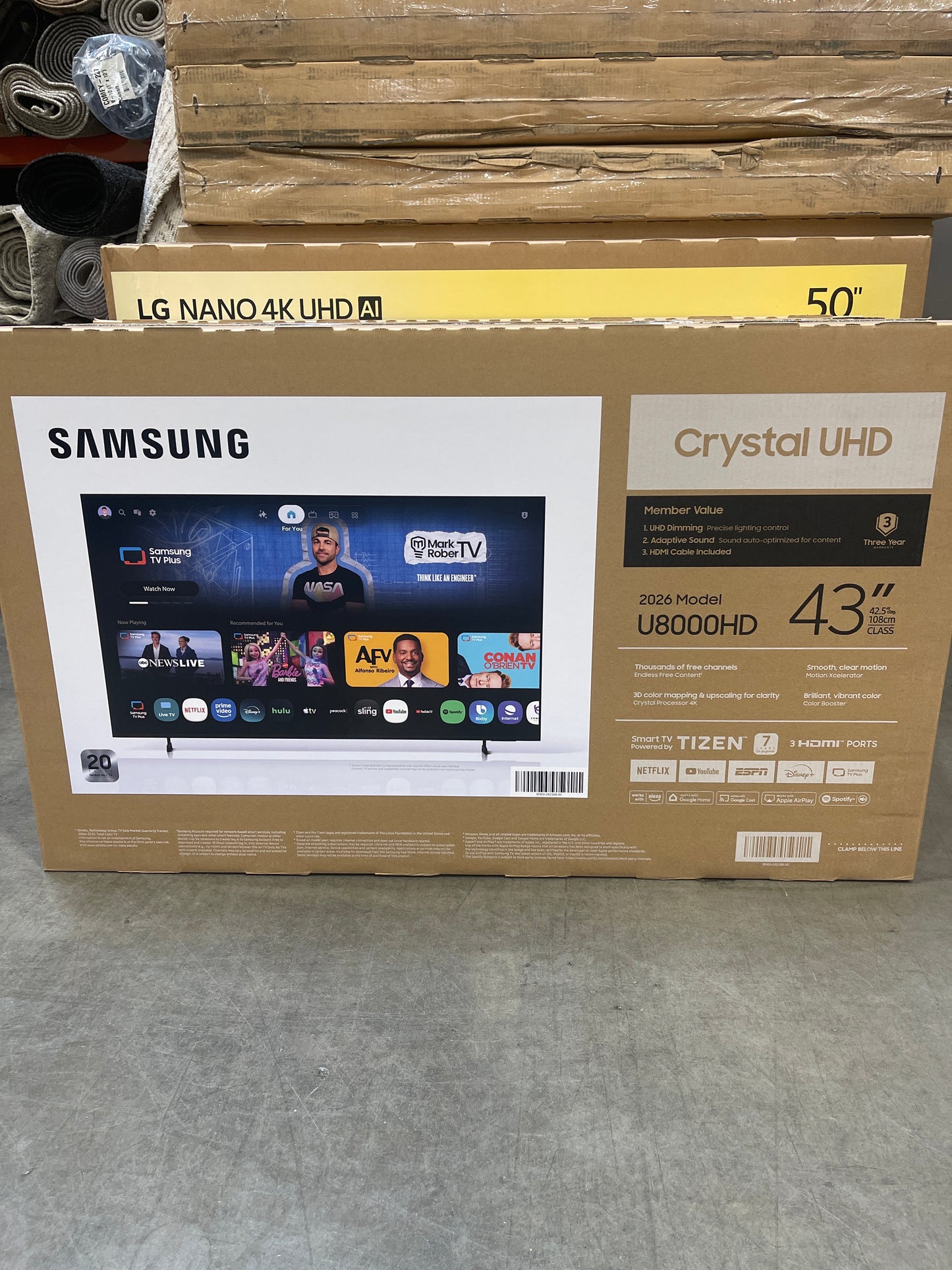 Samsung Crystal UHD 43” TV