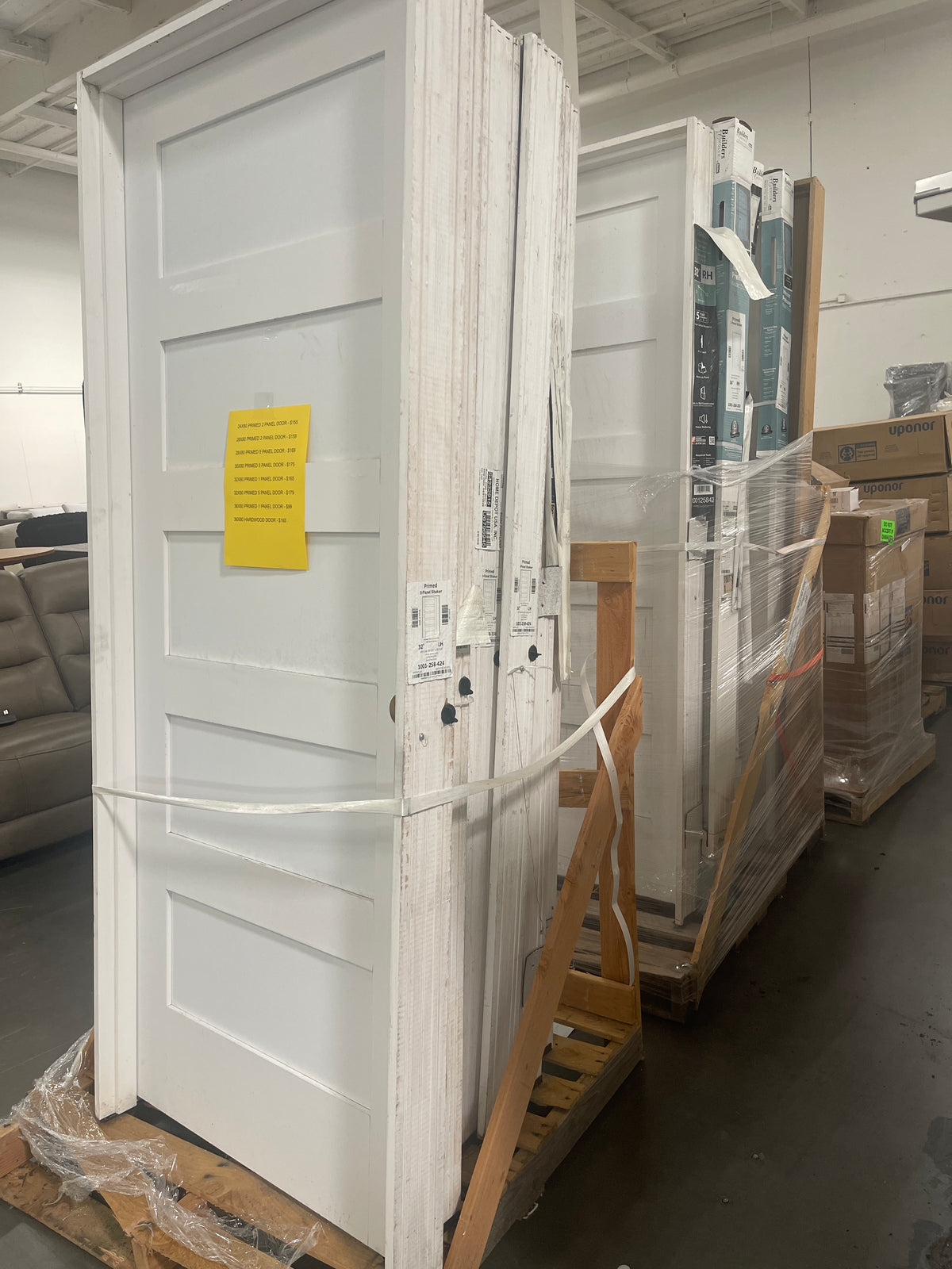 Primed Panel Shaker Doors