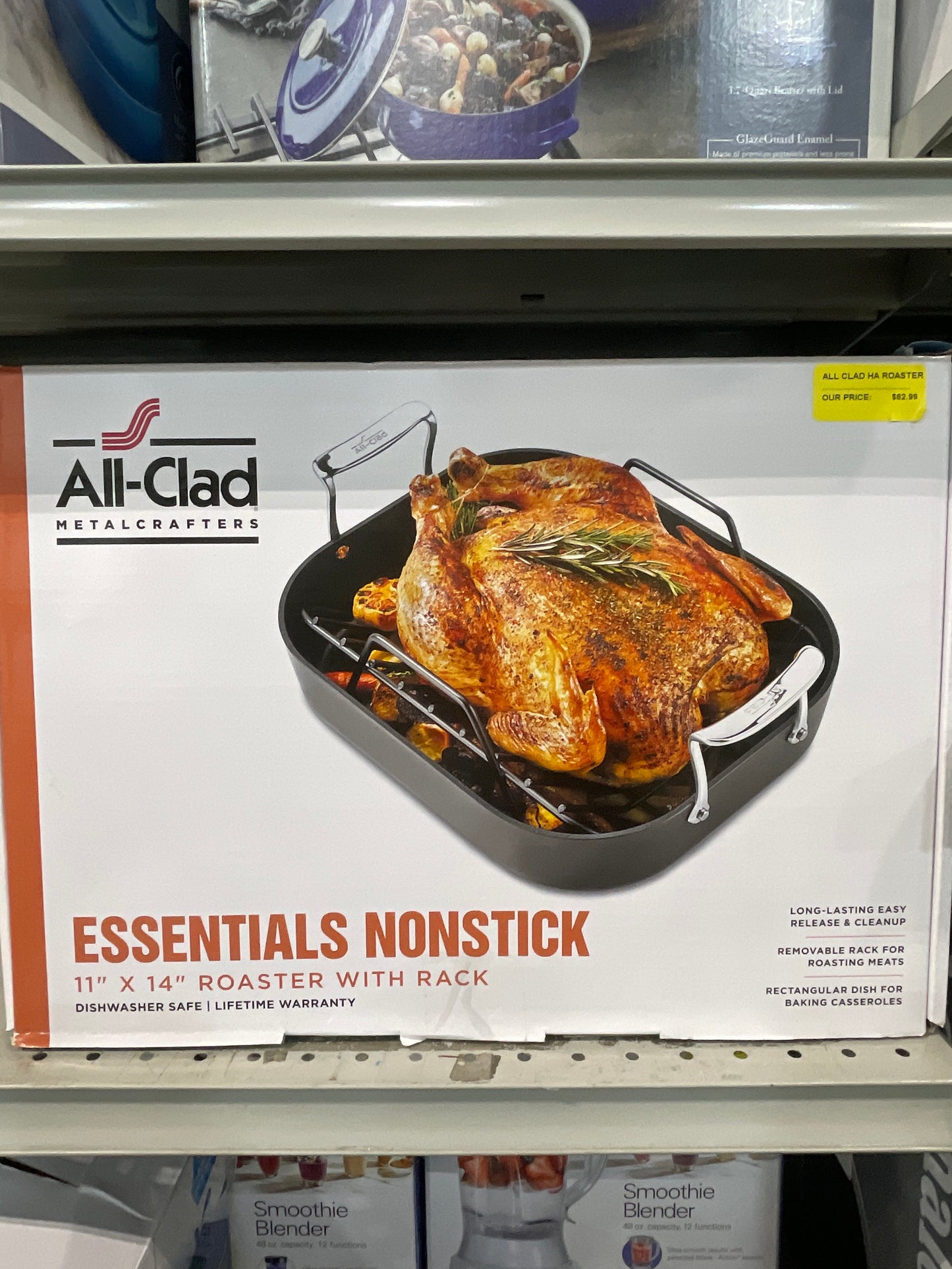 All-Clad Essential Nonstick 11”x14” Roaster with Rack