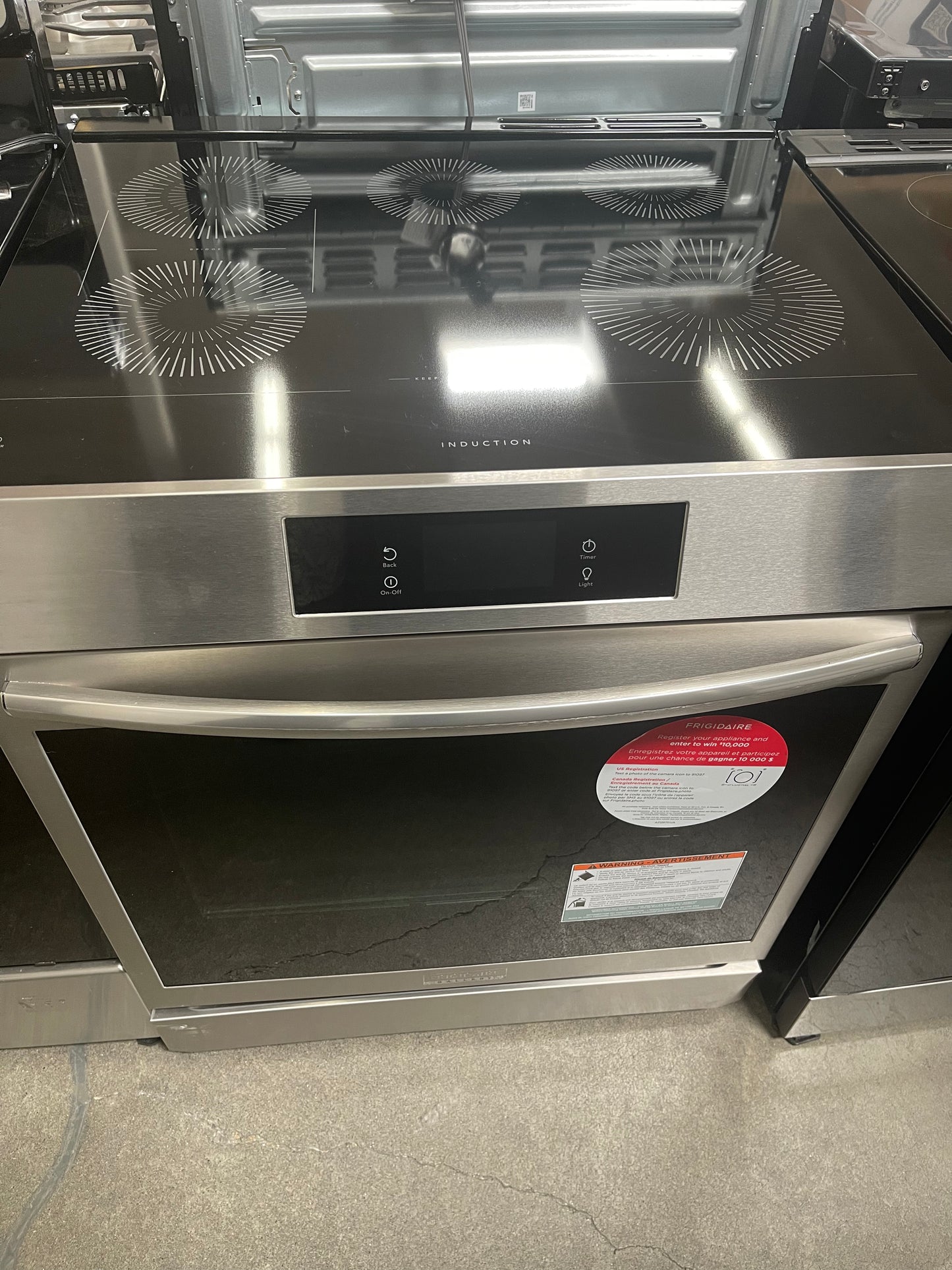Frigidaire Gallery 30” Slide-In Induction Range with Air Fry & Air Sous Vide – Stainless Steel (Open Box)