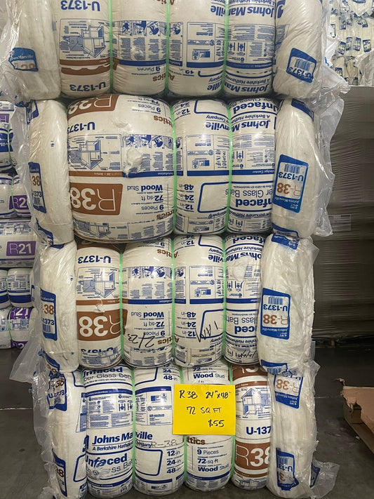 🛠️ R38 Kraft-Faced Insulation – 24" x 48" Rolls 🛠️