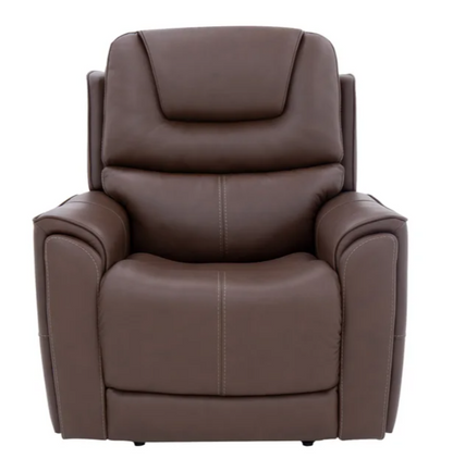 Moto Motion Zero Gravity Power Recliner – Brown Top-Grain Leather