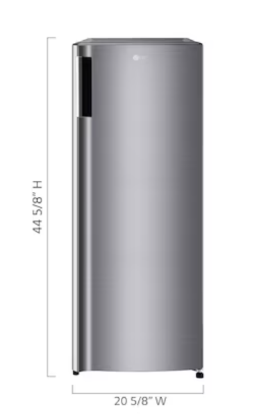 LG Platinum Silver Mini Fridge with Freezer Drawer – 5.79 Cu. Ft.