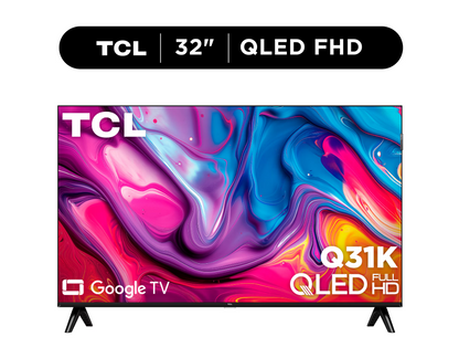 TCL 32" Q31K Series QLED 1080P FHD Smart Google TV (2025 Model) – 32Q31K