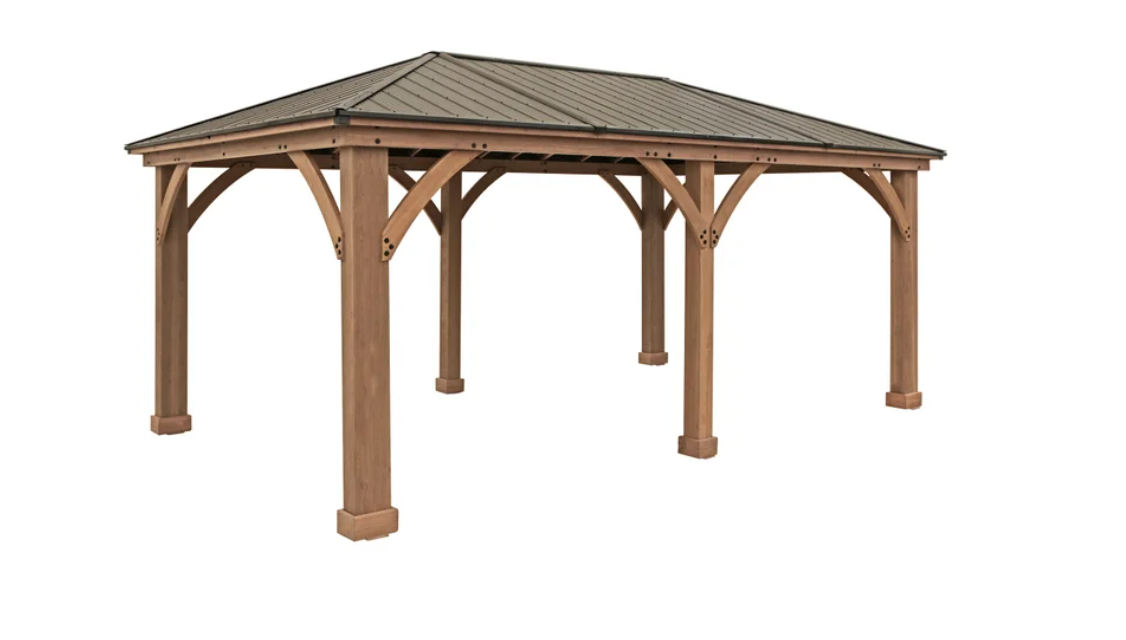 Yardistry 12' x 20' Gazebo with Aluminum Roof