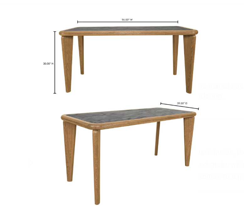 Loden Dining Table – Solid Oak Modern Dining Table