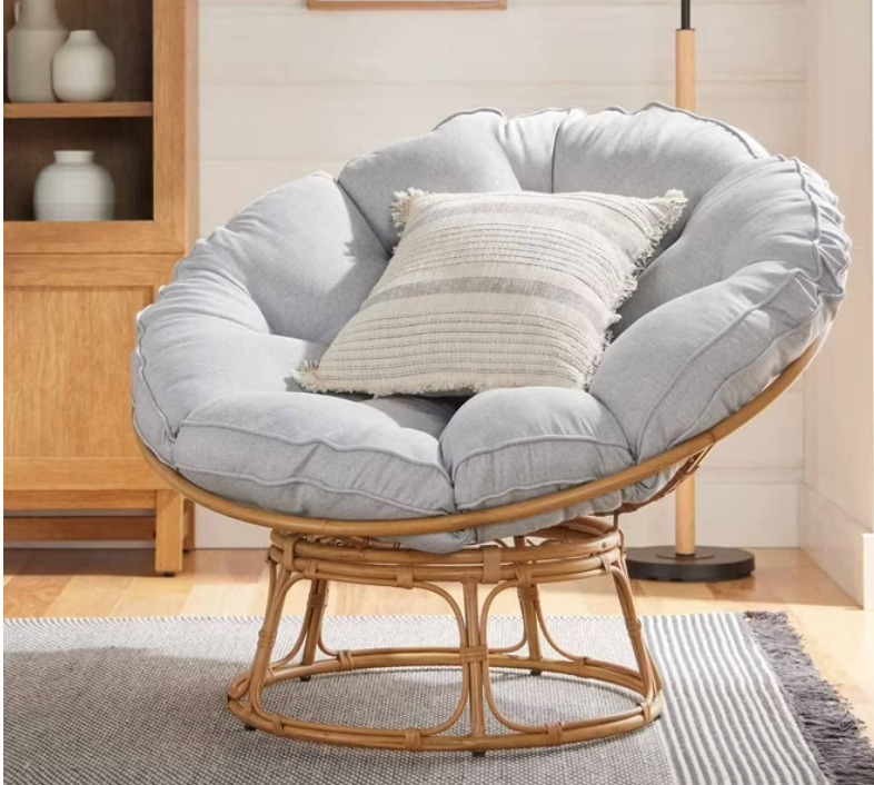 Emma Papasan Accent Chair – Gray Linen