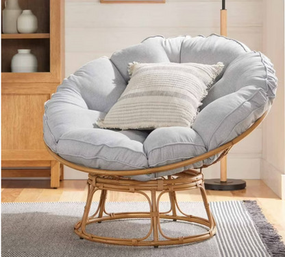 Emma Papasan Accent Chair – Gray Linen