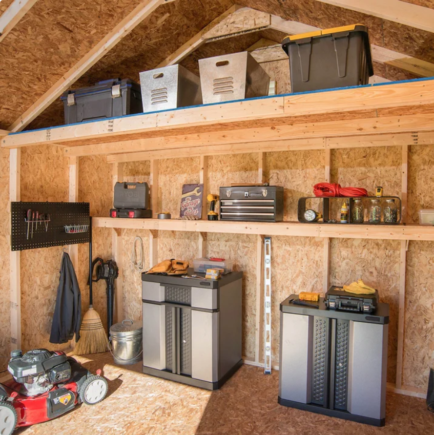 Yardline Large Wood Storage Shed with Loft & Floor System