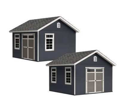 Yardline Large Wood Storage Shed with Loft & Floor System