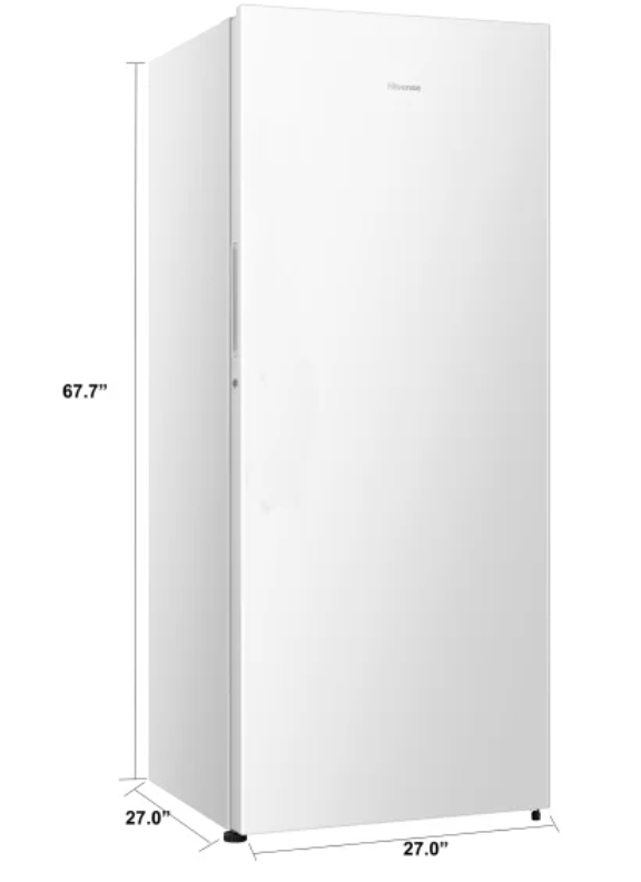 Hisense 13.6 Cu. Ft. Garage Ready Frost-Free Convertible Upright Freezer