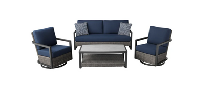 Agio Luna 4-Piece Outdoor Patio Deep Seating Set