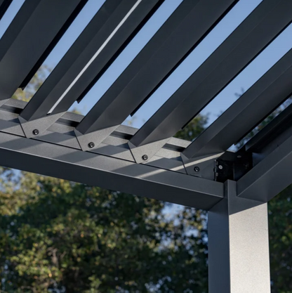 SunVilla Stratus 10' x 13' Motorized Pergola with LED Lighting