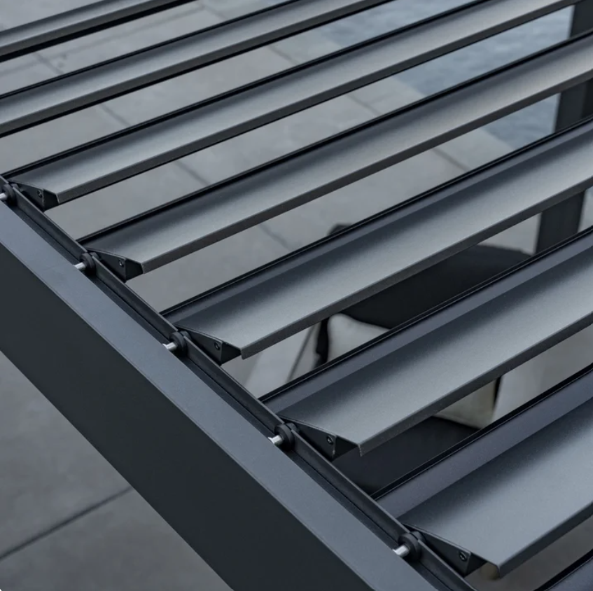 SunVilla Stratus 10' x 13' Motorized Pergola with LED Lighting