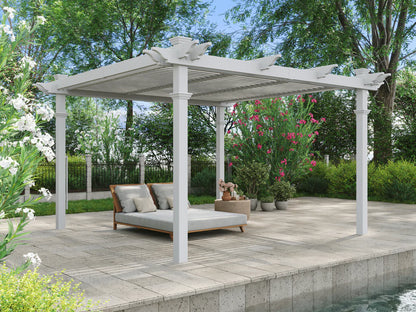 12' x 12' Vinyl Louvered Pergola