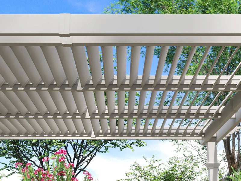 12' x 12' Vinyl Louvered Pergola