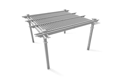 12' x 12' Vinyl Louvered Pergola