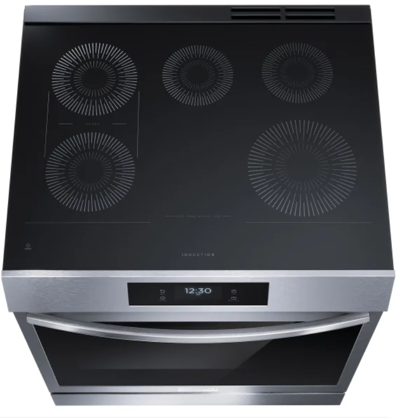 Frigidaire Gallery 30” Slide-In Induction Range with Air Fry & Air Sous Vide – Stainless Steel (Open Box)