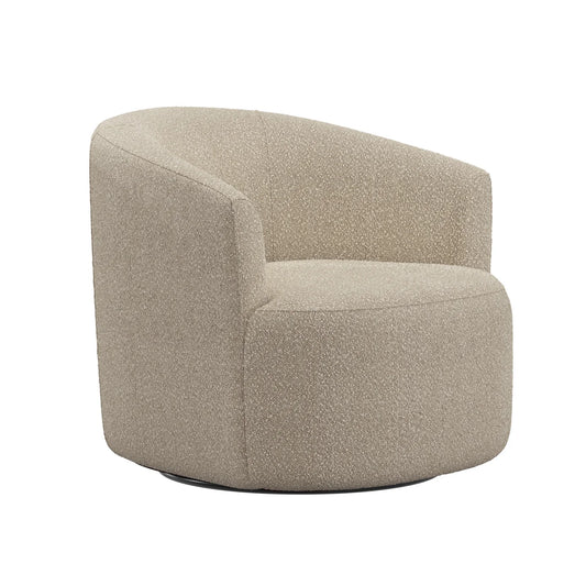 Bouclé Swivel Accent Chair