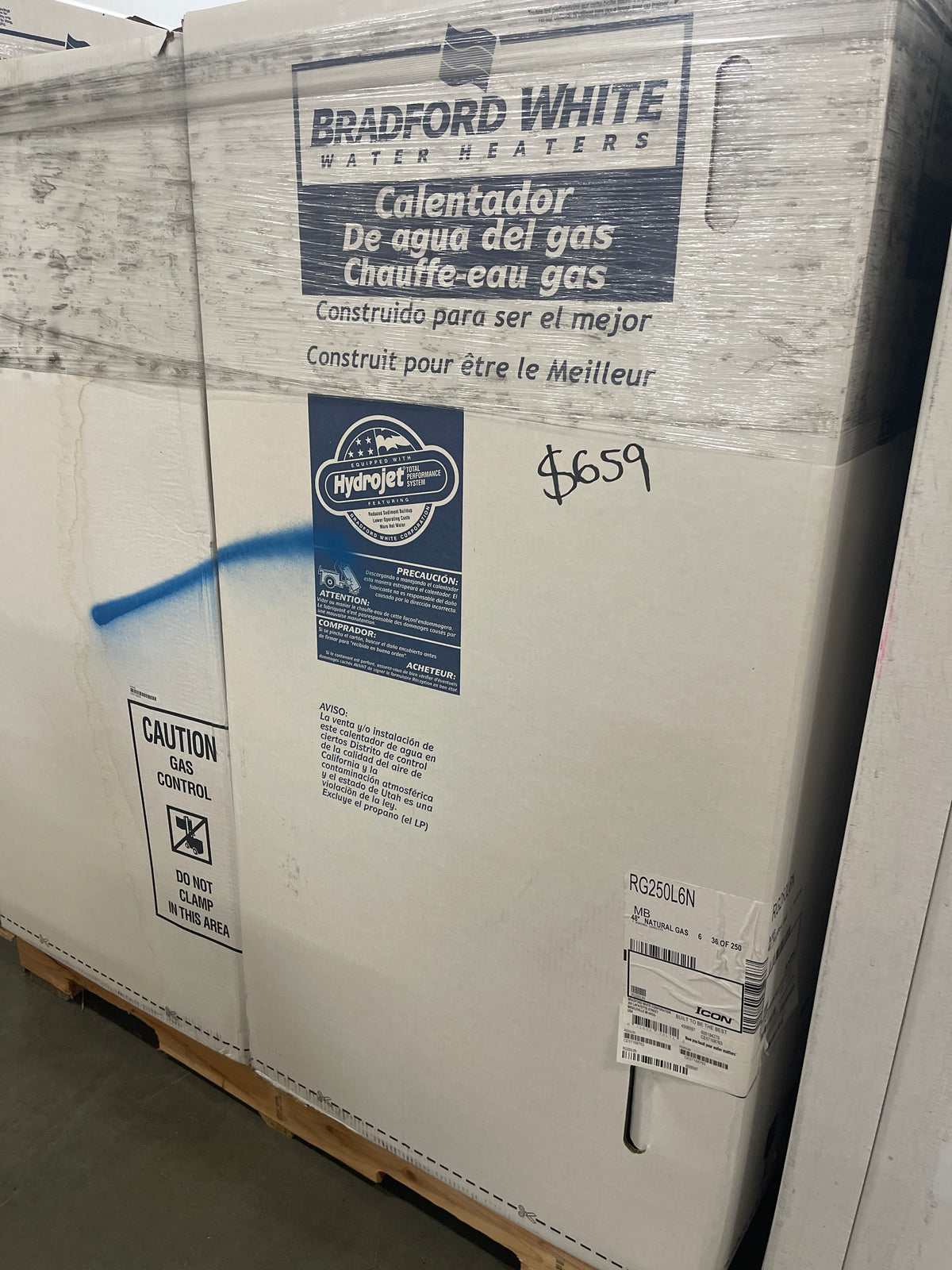 Bradford 48* Gas Water Heater