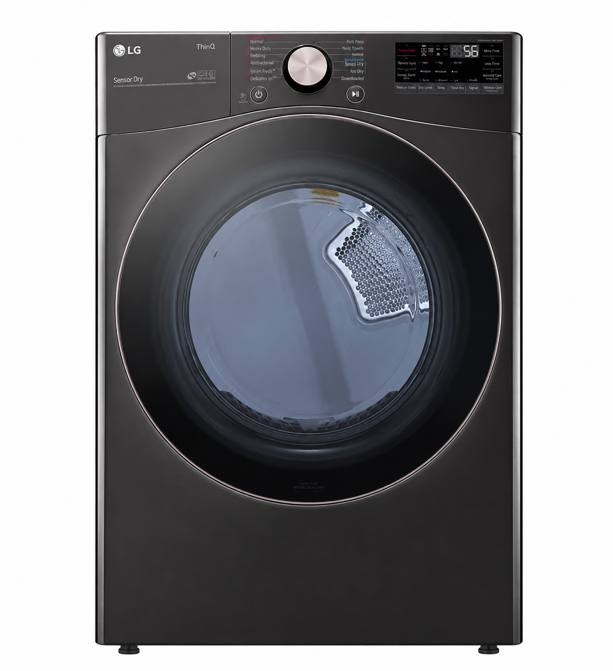 LG 7.4 Cu. Ft. Smart Front Load Electric Dryer with TurboSteam™ & Built-In Intelligence