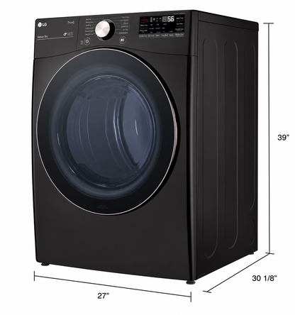 LG 7.4 Cu. Ft. Smart Front Load Electric Dryer with TurboSteam™ & Built-In Intelligence