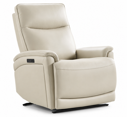 Gilman Creek Power Recliner with Cloudzero® Recline – Cream Top-Grain Leather
