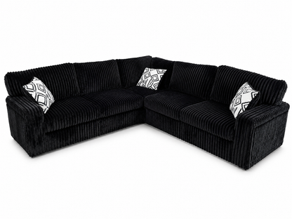 Oversized Corduroy Modular Sectional with Pull-Out Loungers