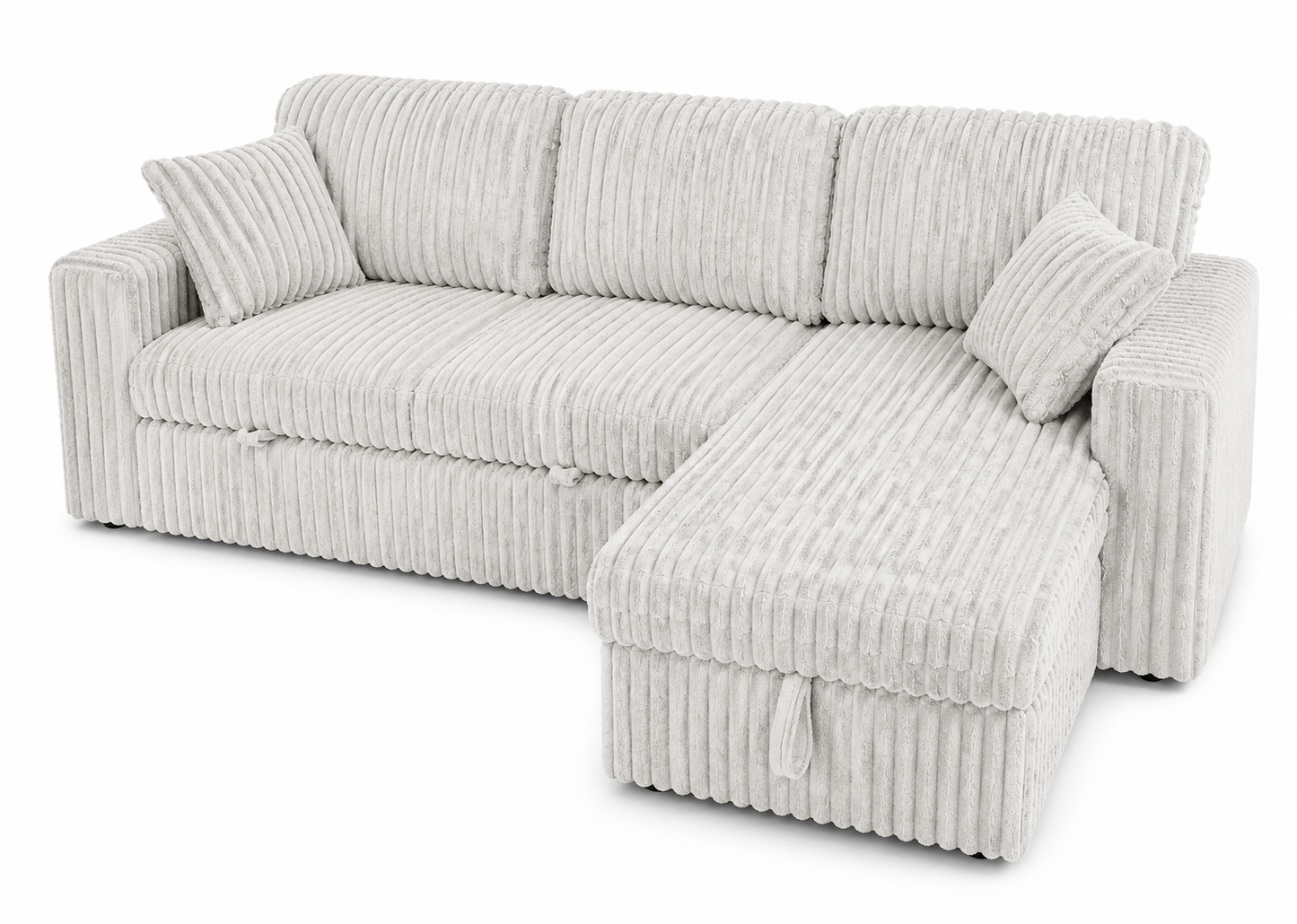 Oversized Corduroy Storage Sectional