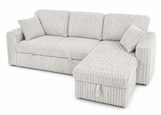Oversized Corduroy Storage Sectional