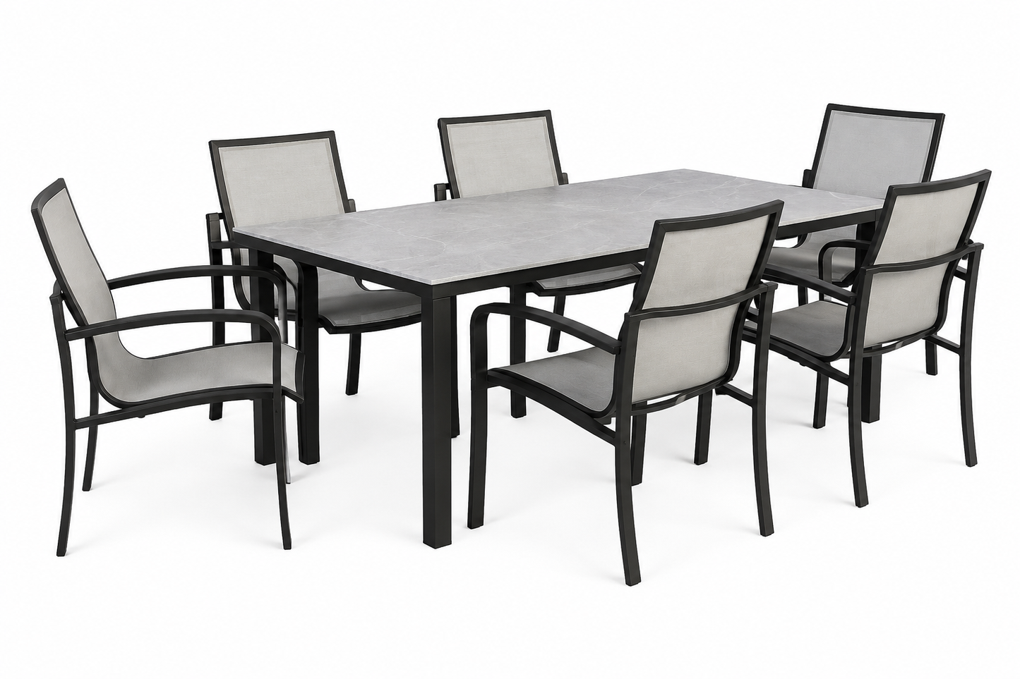 Agio 7-Piece Outdoor Dining Set with Sintered Stone Table