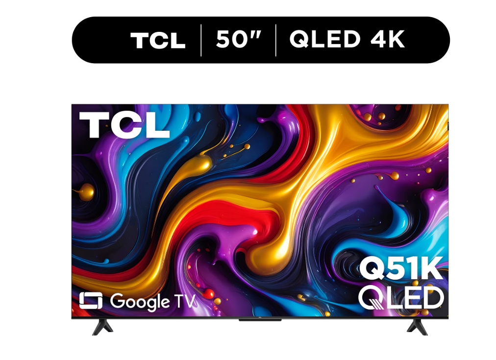 TCL 50" Q Series QLED 4K UHD Smart Google TV – 50Q51K (2025 Model)